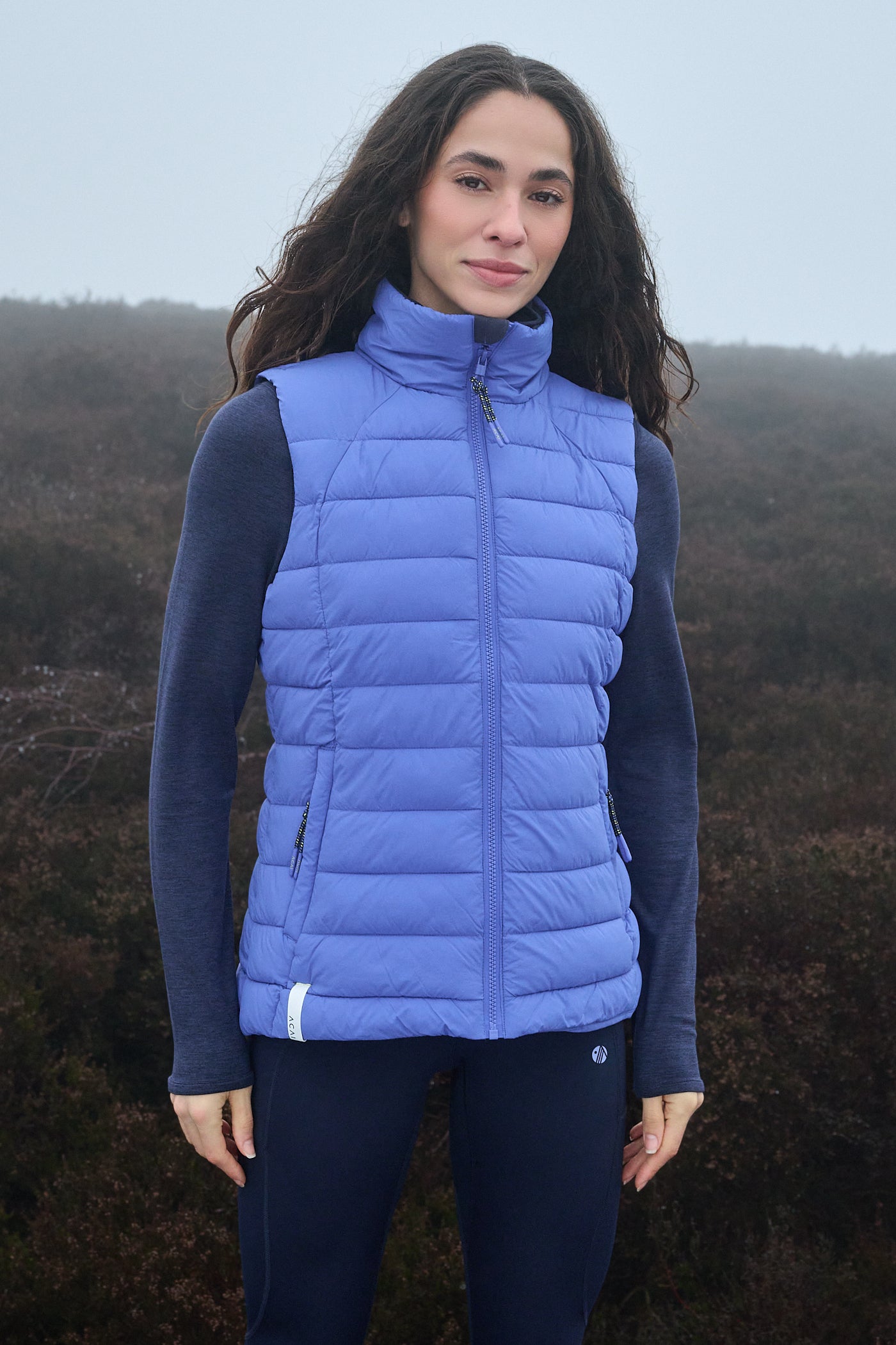 Blue Puffer Vest for Layered Hiking Warmth Blue Puffer Vest for Layered Hiking Warmth β Winter Hiking Outfits