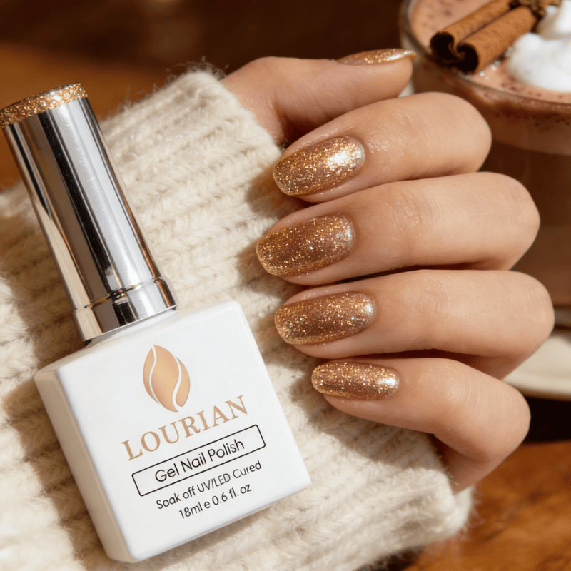 Glitter On All Nails Visual Idea Glitter On All Nails Visual Idea β Winter Squoval Nails