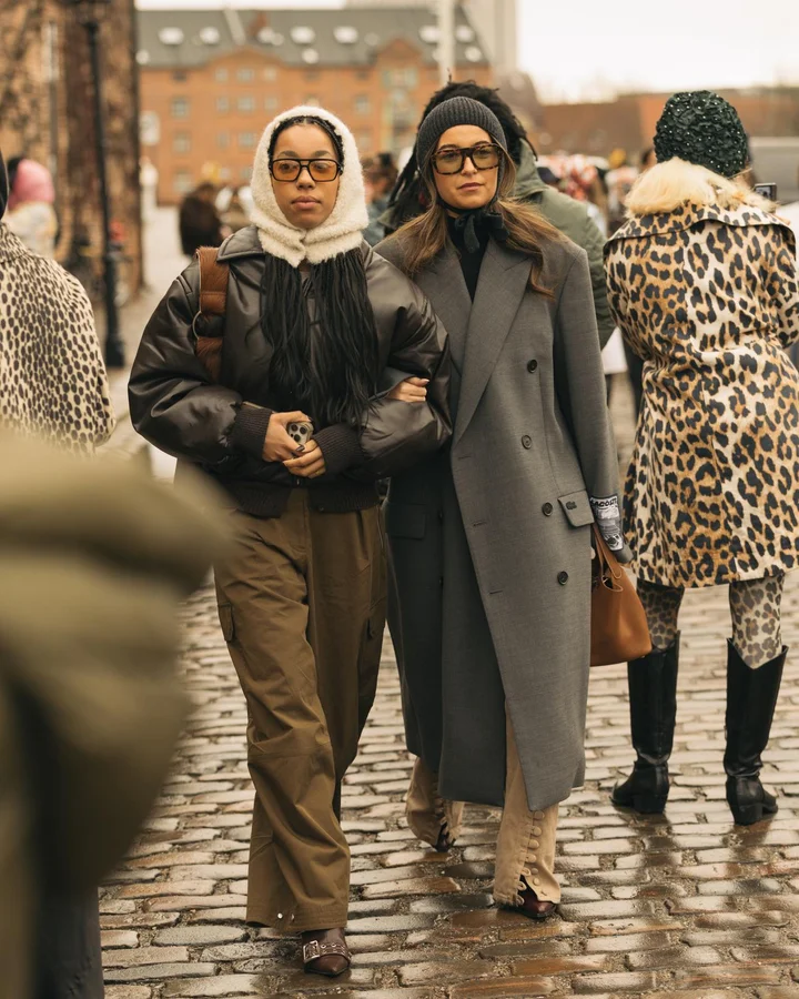 Grey Wool Coat and Cream Pants Combination — Minimalist Winter Outfits