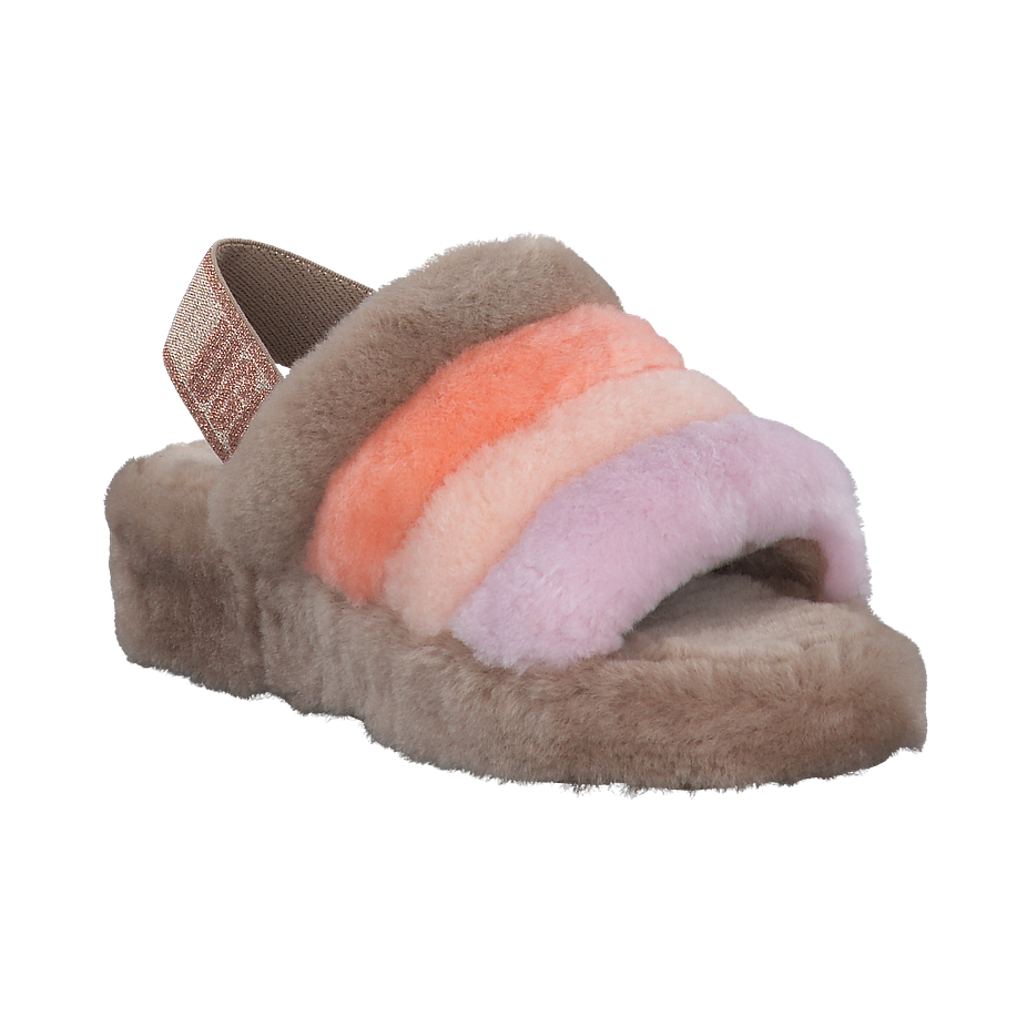 Playful Slides: UGG Slippers with Rainbow Shearling Straps Playful Slides: UGG Slippers with Rainbow Shearling Straps β Ugg Slippers Outfits