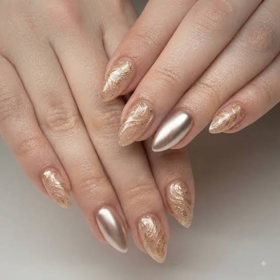 Short Square Glitter French Tips Short Square Glitter French Tips β Christmas Nails for Women Over 50 2026