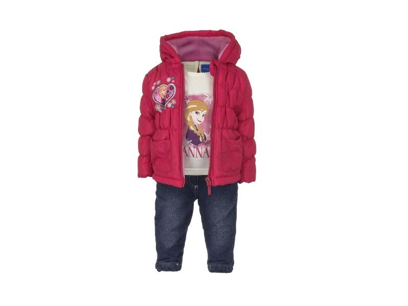 Pink Puffer Jacket with Anna Tee and Denim Jeans for Casual Chic Pink Puffer Jacket with Anna Tee and Denim Jeans for Casual Chic β Disney Winter Outfits