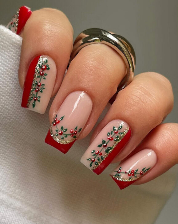 Christmas Visual Idea Christmas Visual Idea β Christmas Square Nails 2026