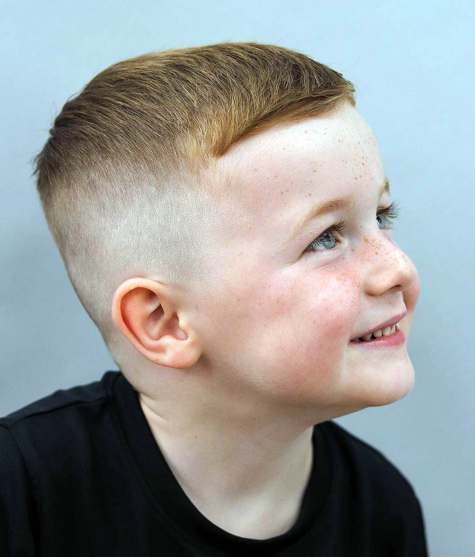 Crew Cut With Skin Fade And Fringe — Winter Haircuts for Boys