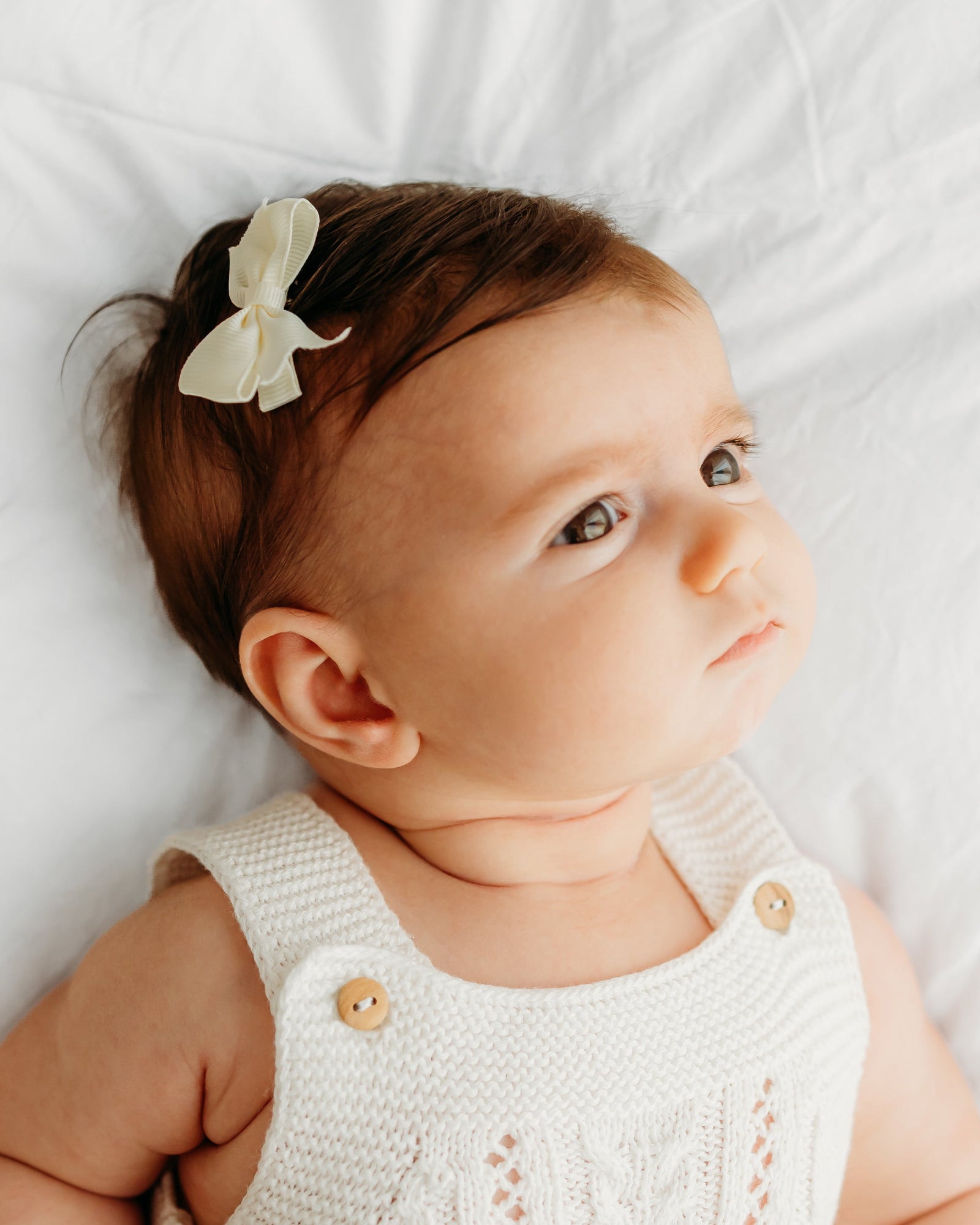 Very Short Crop With Cream Bow Very Short Crop With Cream Bow β Winter Hairstyles for Kids