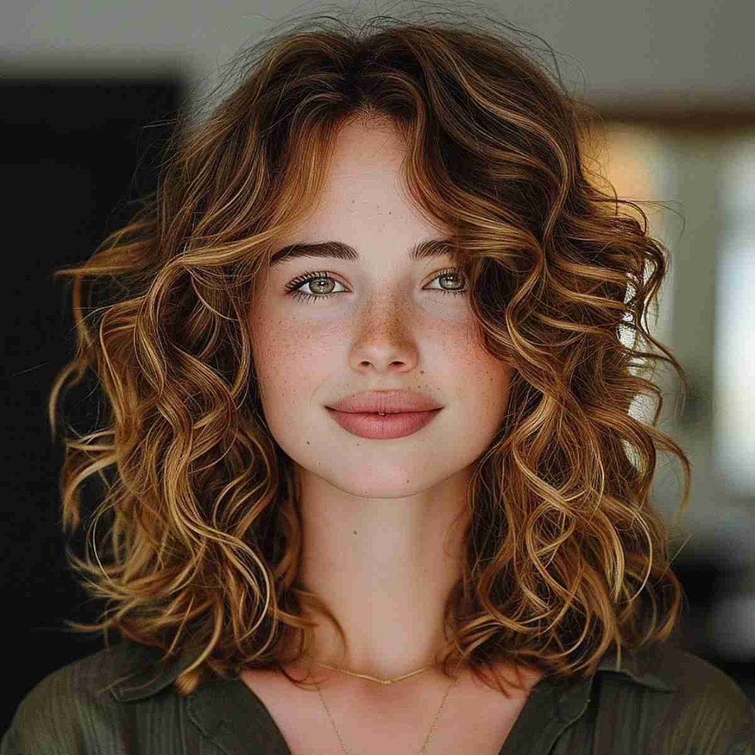 Collarbone Layered Lob With Curtain Bangs Collarbone Layered Lob With Curtain Bangs β Winter Haircuts for Square Faces