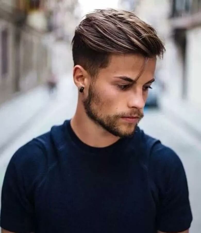 Undercut With Swept Back Balayage — Winter Hairstyles for Men
