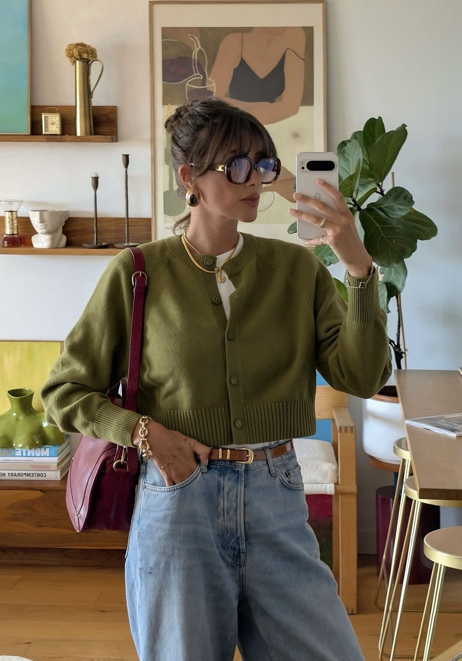Medium Blonde Collarbone Shag — Winter Haircuts with Curtain Bangs