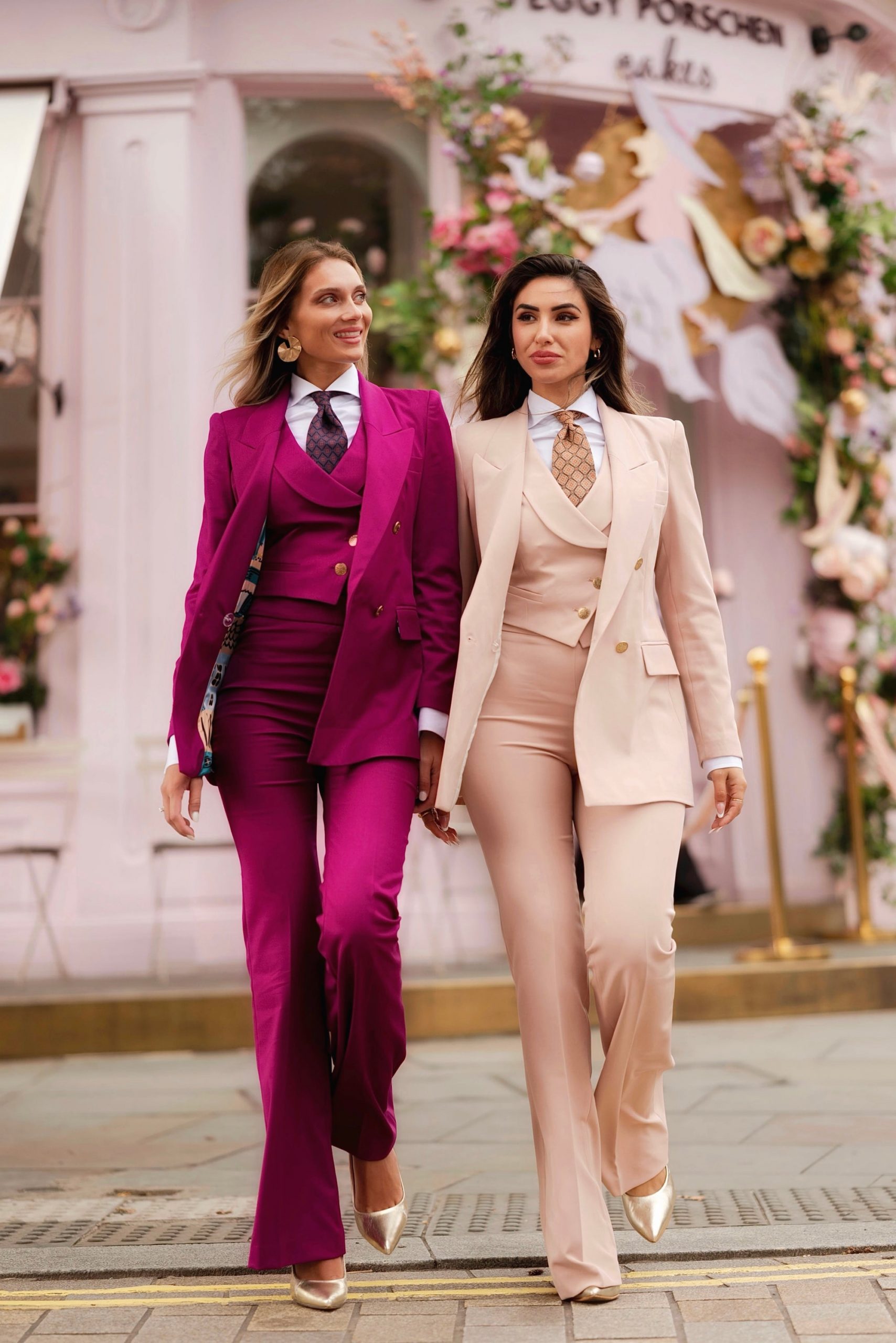 Bold Pink Suit for a Statement-Making Winter Ensemble — Winter Outfits for Moms