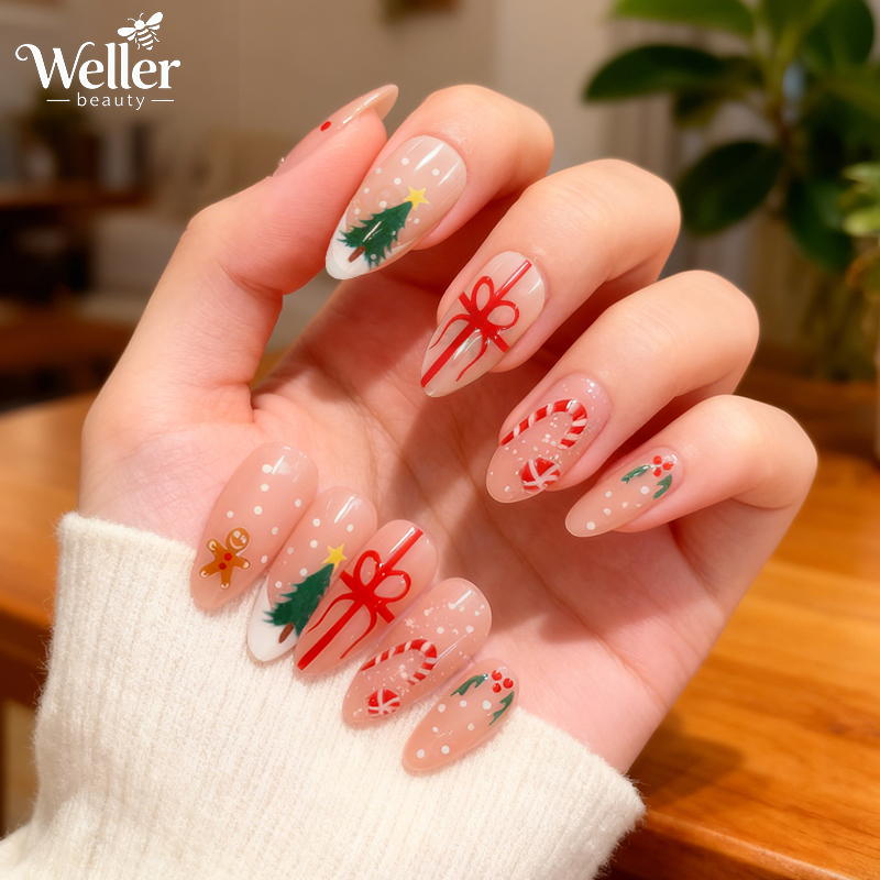 Playful Cartoon Christmas Character Nails Playful Cartoon Christmas Character Nails β Christmas Nail Art 2026