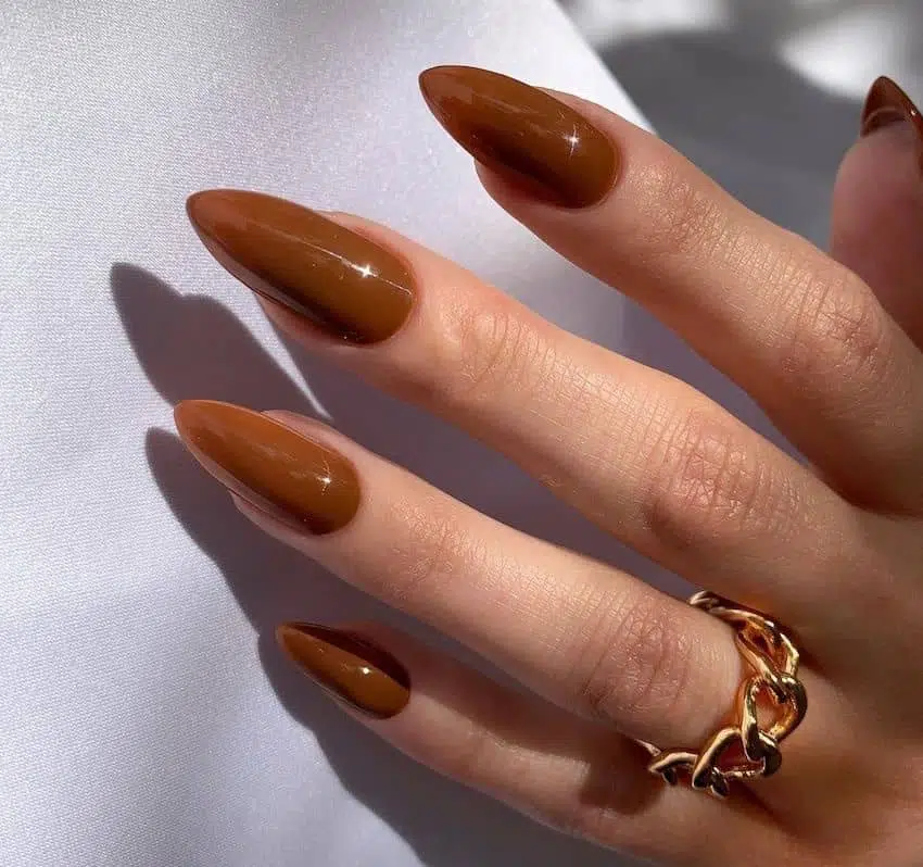 Solid Color Visual Idea — Classy Winter Nails