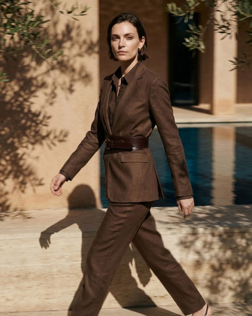 Chocolate Brown Linen Suit for Elevated Business Casual Chocolate Brown Linen Suit for Elevated Business Casual β Chocolate Brown Outfits