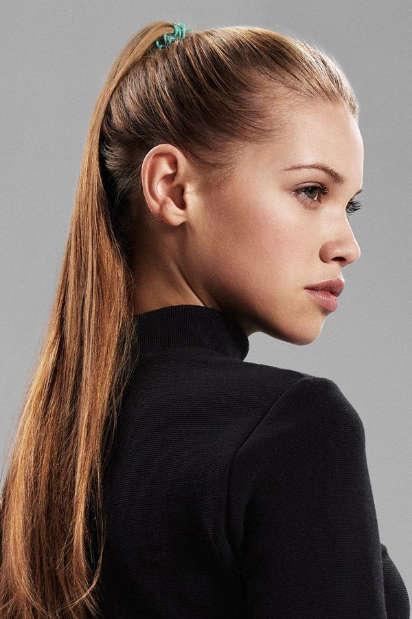 Sleek Light Brown High Ponytail — Winter Ponytail Hairstyles