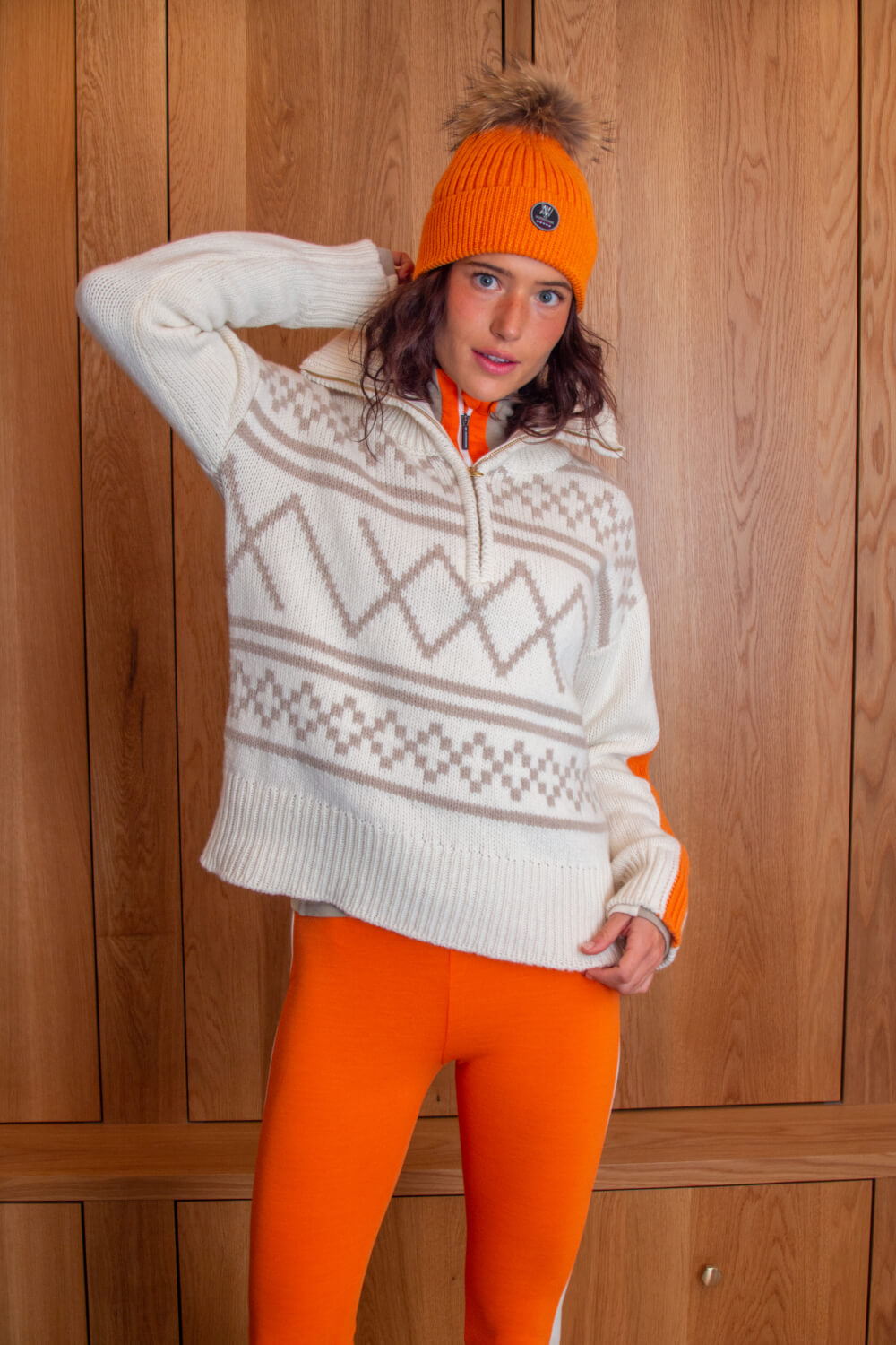 Intarsia Knit Sweater with Star Details for a Festive Apres Ski Look Intarsia Knit Sweater with Star Details for a Festive Apres Ski Look β Apres Ski Outfits