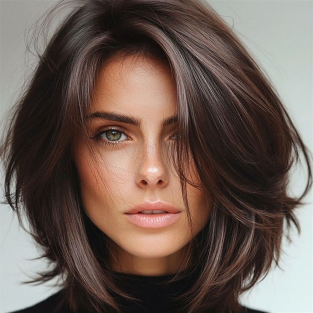 Voluminous Collarbone Bob with Soft Waves Voluminous Collarbone Bob with Soft Waves β Winter Haircuts for Women