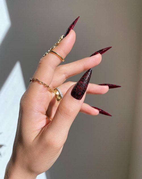 Matte With A Subtle Shimmer Textured Visual Idea — Baddie Winter Nails