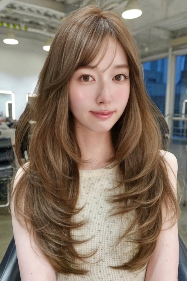 Mushroom Brown Melt With Side Bangs Mushroom Brown Melt With Side Bangs β Mushroom Brown Hair