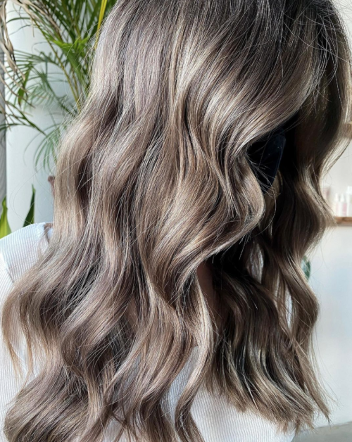Mid-Back Cool-Toned Ash Brown Balayage Mid-Back Cool-Toned Ash Brown Balayage β Winter Balayage