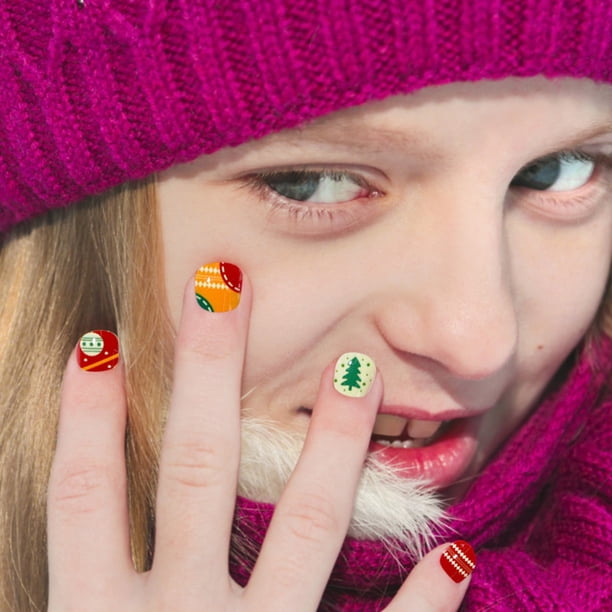 Festive Nail Sticker Mix for Kids — Christmas Nails for Kids 2026