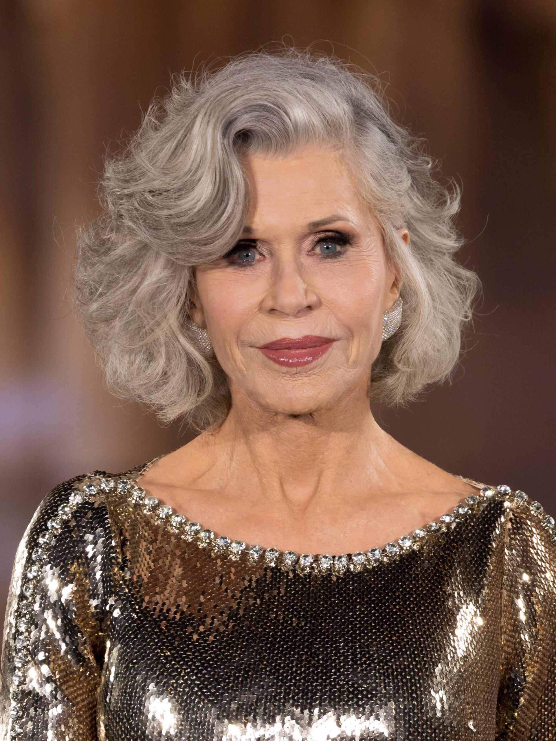 Collarbone Lob With Soft Voluminous Waves — Winter Haircuts for Women Over 70
