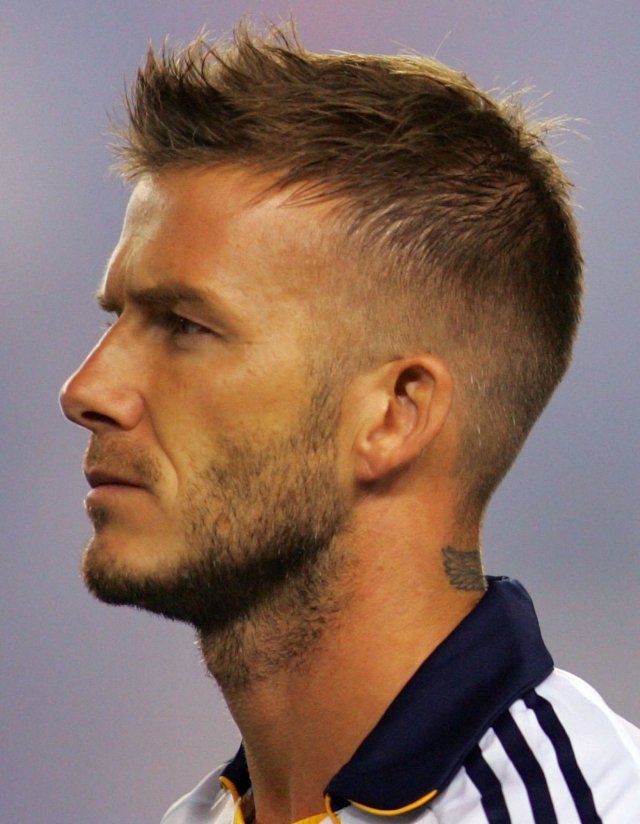 Spiky Blonde Crop With Fade — Winter Hairstyles for Men