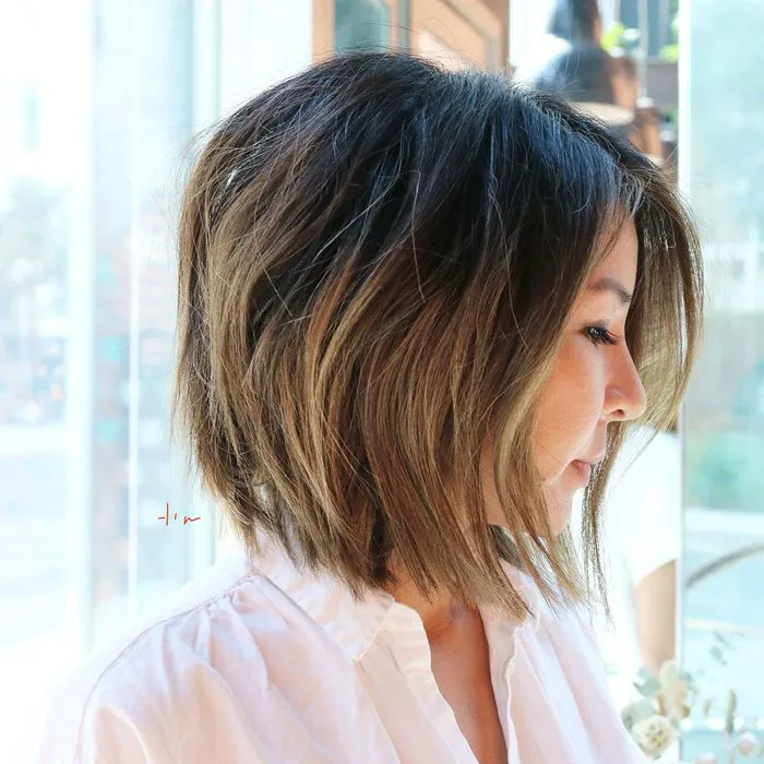 Chin-Length Inverted Bob — Winter Haircuts for Women Over 40