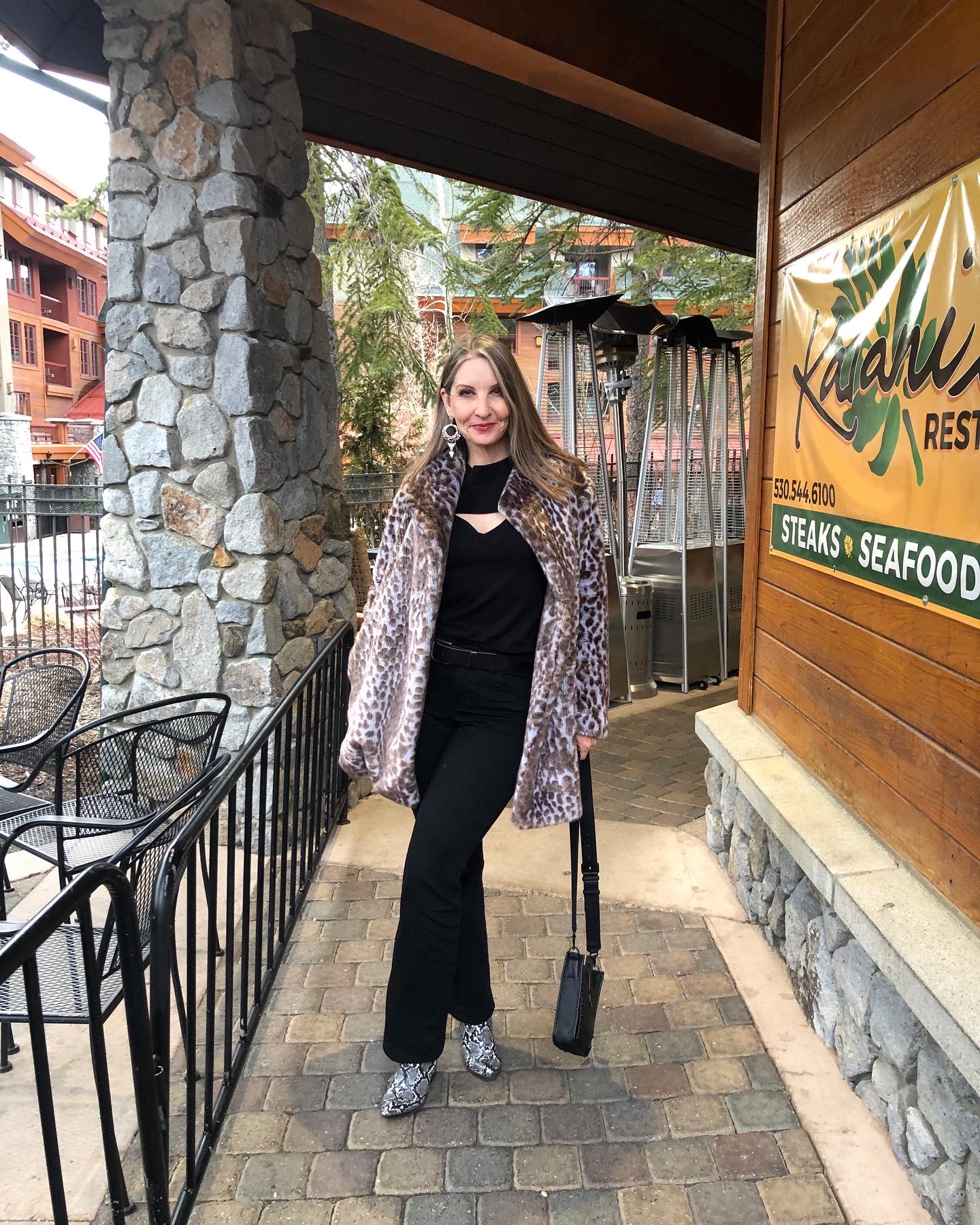 Leopard Coat with Flared Pants Leopard Coat with Flared Pants β Winter Concert Outfits
