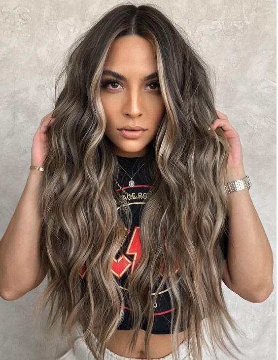 Mid-Back Visual Idea Mid-Back Visual Idea β Ash Brown Hair