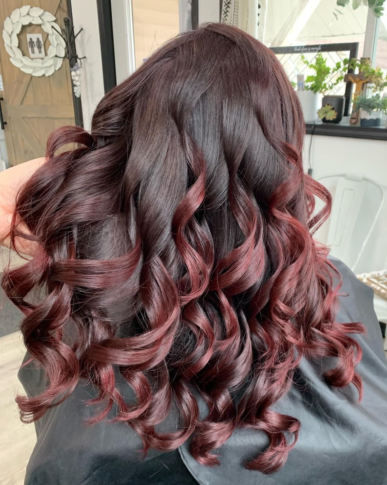 Defined Curls Visual Idea Defined Curls Visual Idea β Cherry Cola Hair Color