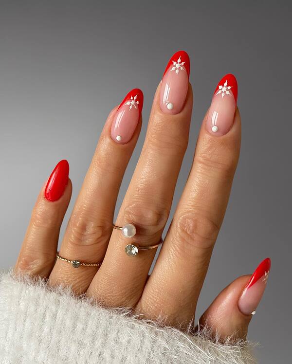 Glossy With Glitter Sheer Pink Glitter French Tips — Minimalist New Years Nails 2027