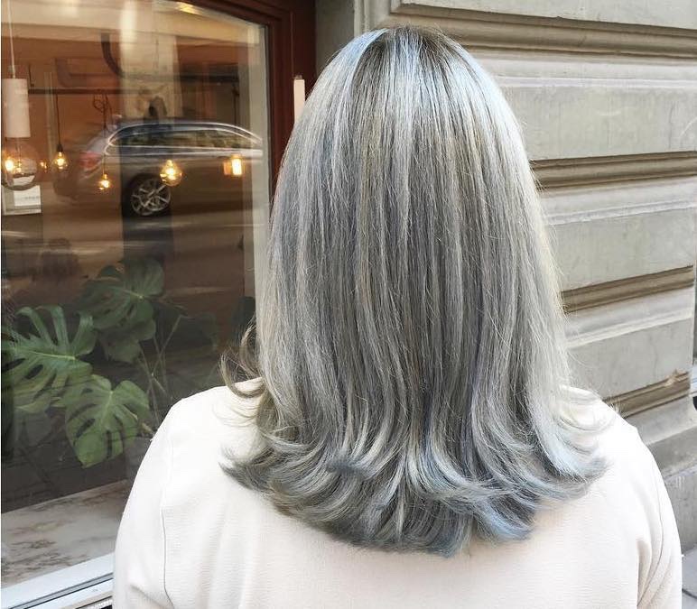 Grey With Blue Undertones Visual Idea — Winter Hairstyles for Women Over 70