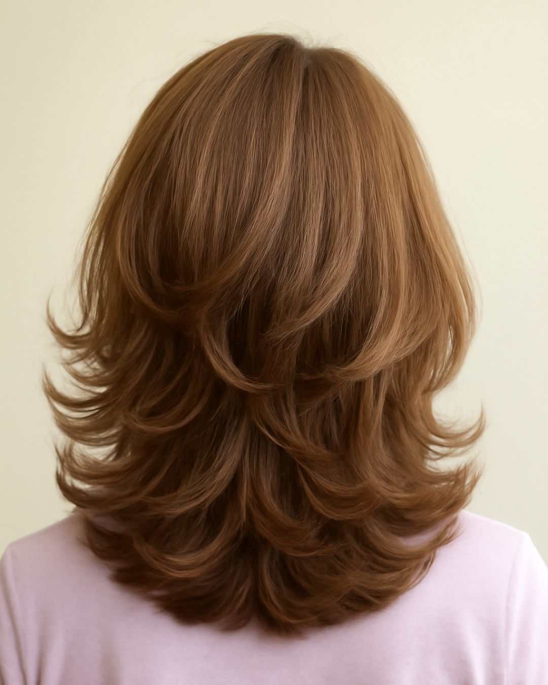 Medium Brown Back View Layers — Medium Length Winter Haircuts