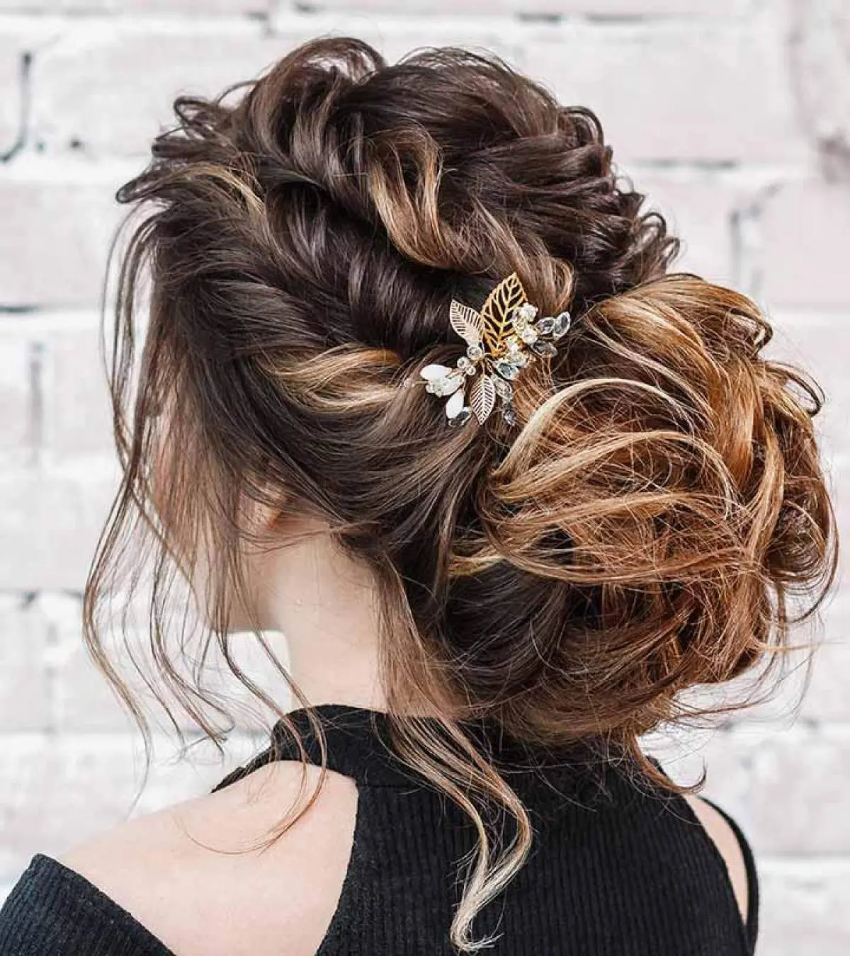 Textured Updo With Accessory Textured Updo With Accessory β Winter Formal Hairstyles