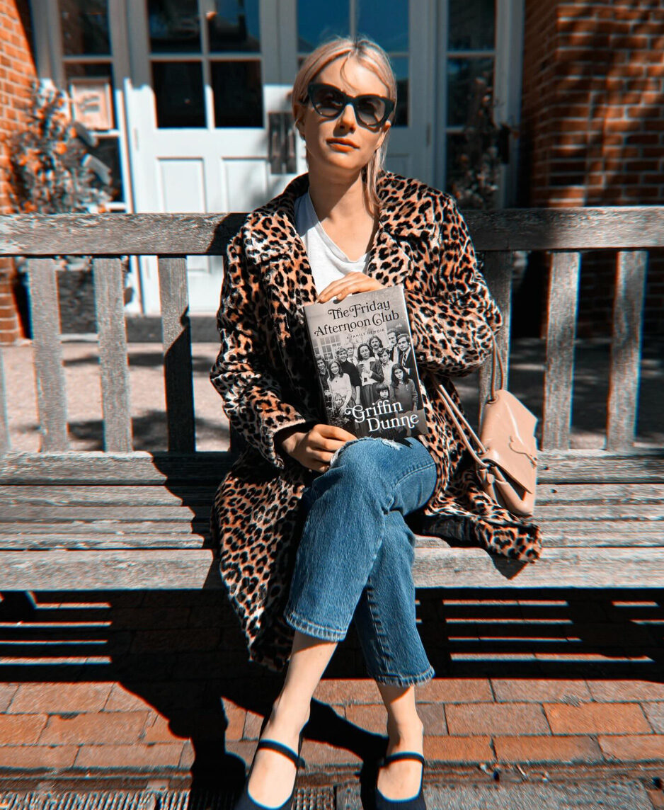 Oversized Leopard Print Faux Fur Coat With Ripped Black Jeans Oversized Leopard Print Faux Fur Coat With Ripped Black Jeans β Leopard Coat Outfits