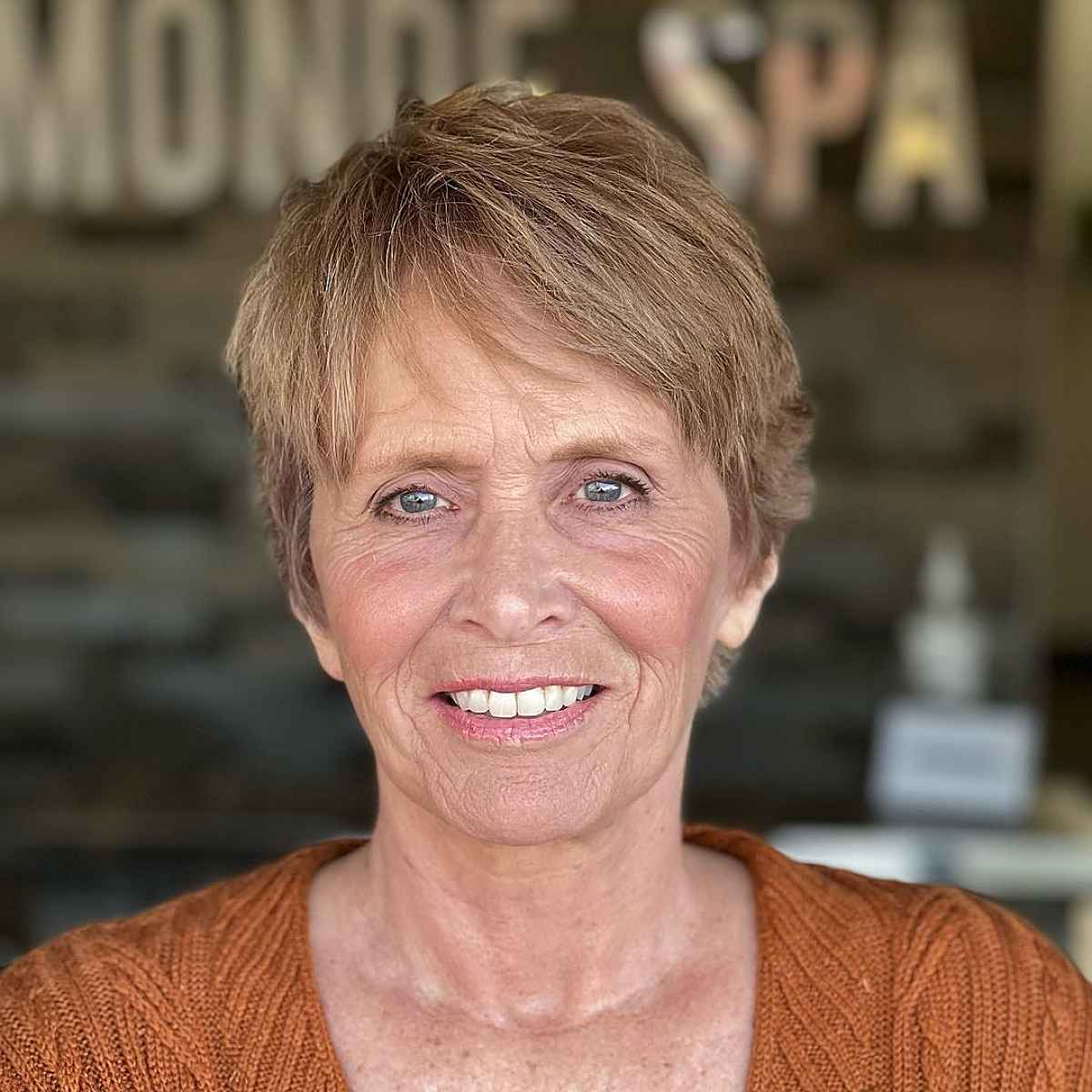 Side-Swept Bangs Cool Ash Blonde Pixie — Winter Hair Colors for Women Over 70