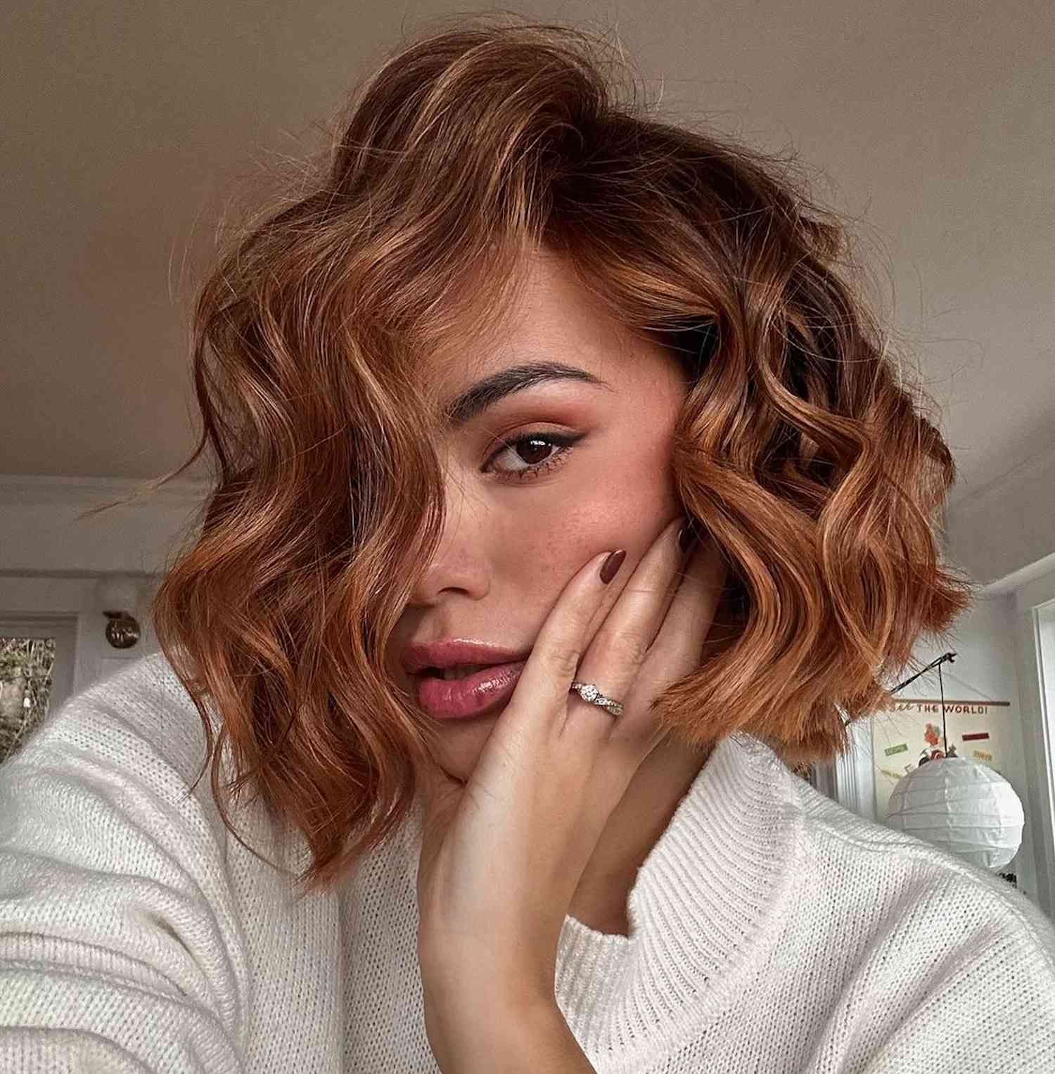 Vibrant Copper Red Chin Bob Vibrant Copper Red Chin Bob β Winter Red Hair Colors