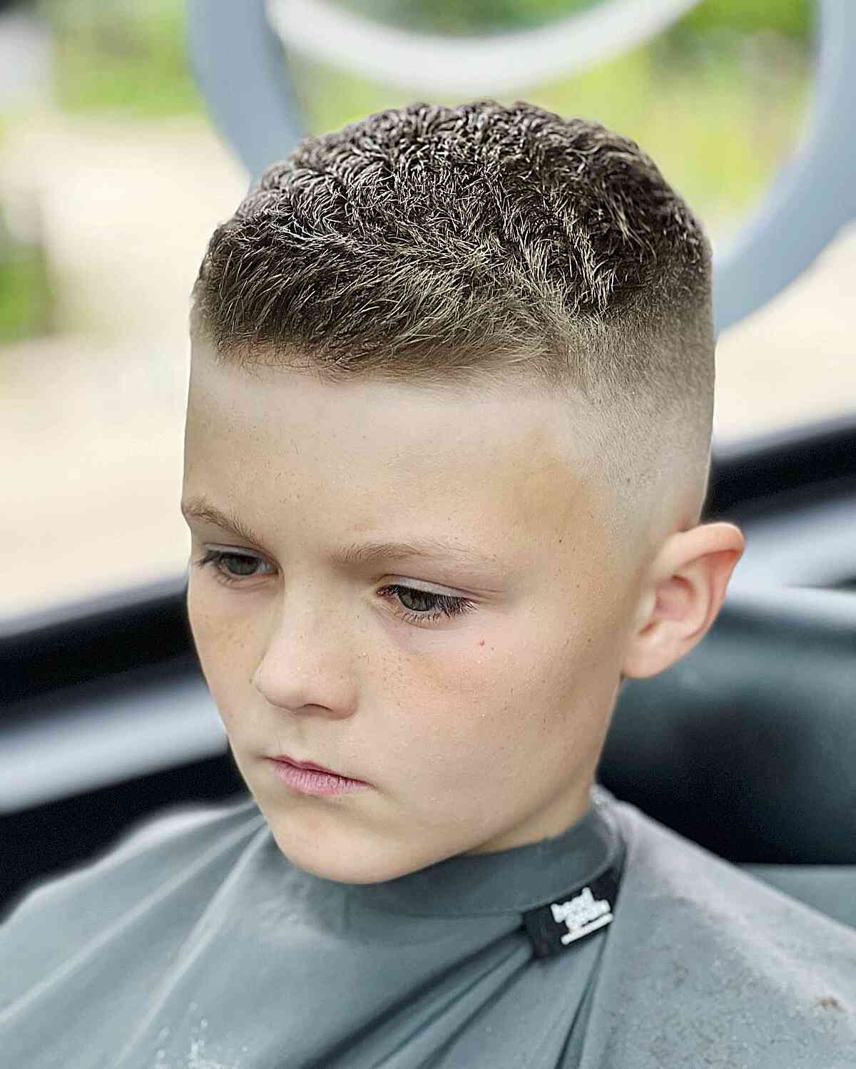 Buzz Cut With Clean Fade — Winter Haircuts for Boys