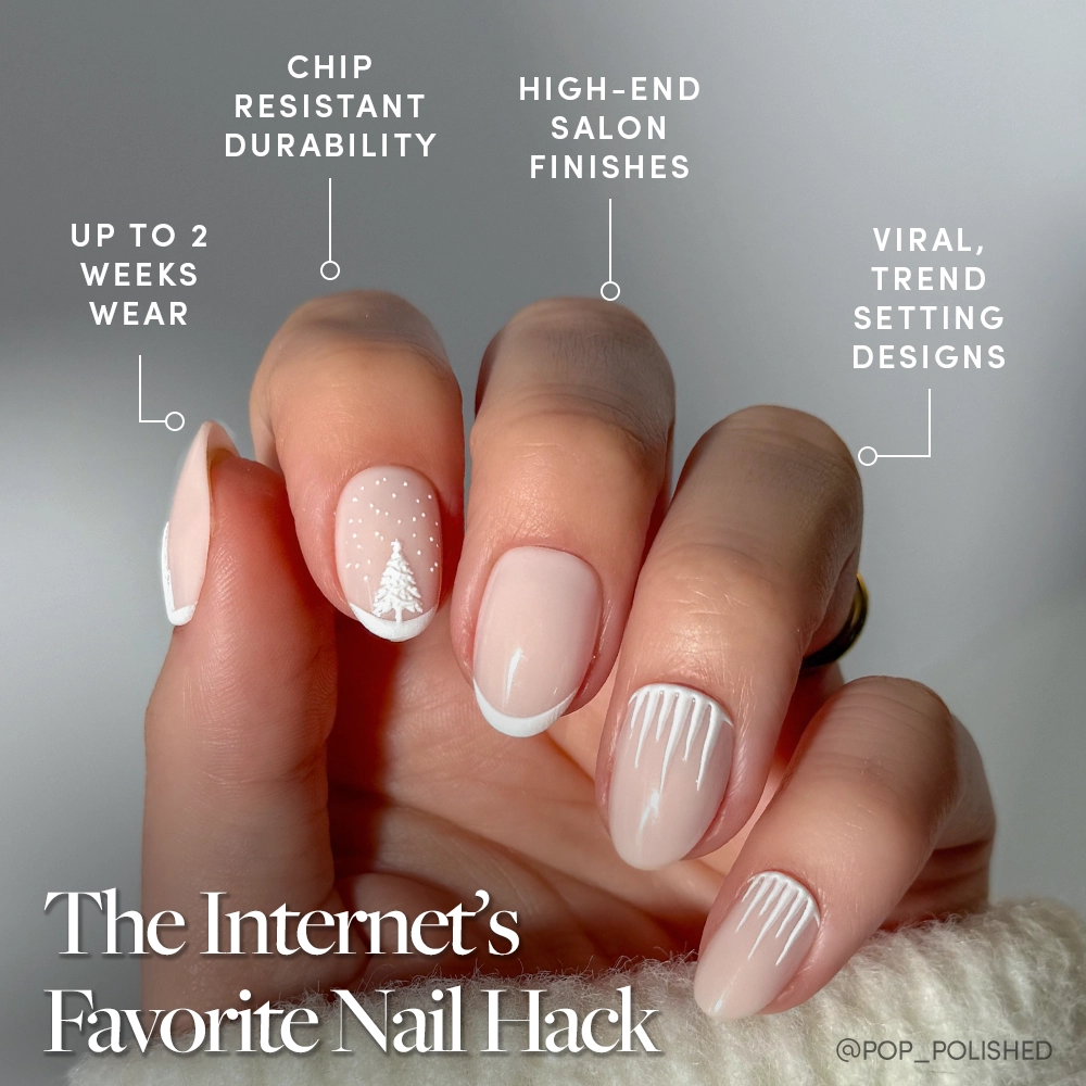 Glitter Gradient Snowflake Art Medium Oval Dark Blue Glitter Snowflakes — Winter Nail Designs