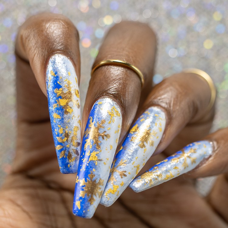Visual Idea Visual Idea β Winter Gold Nails