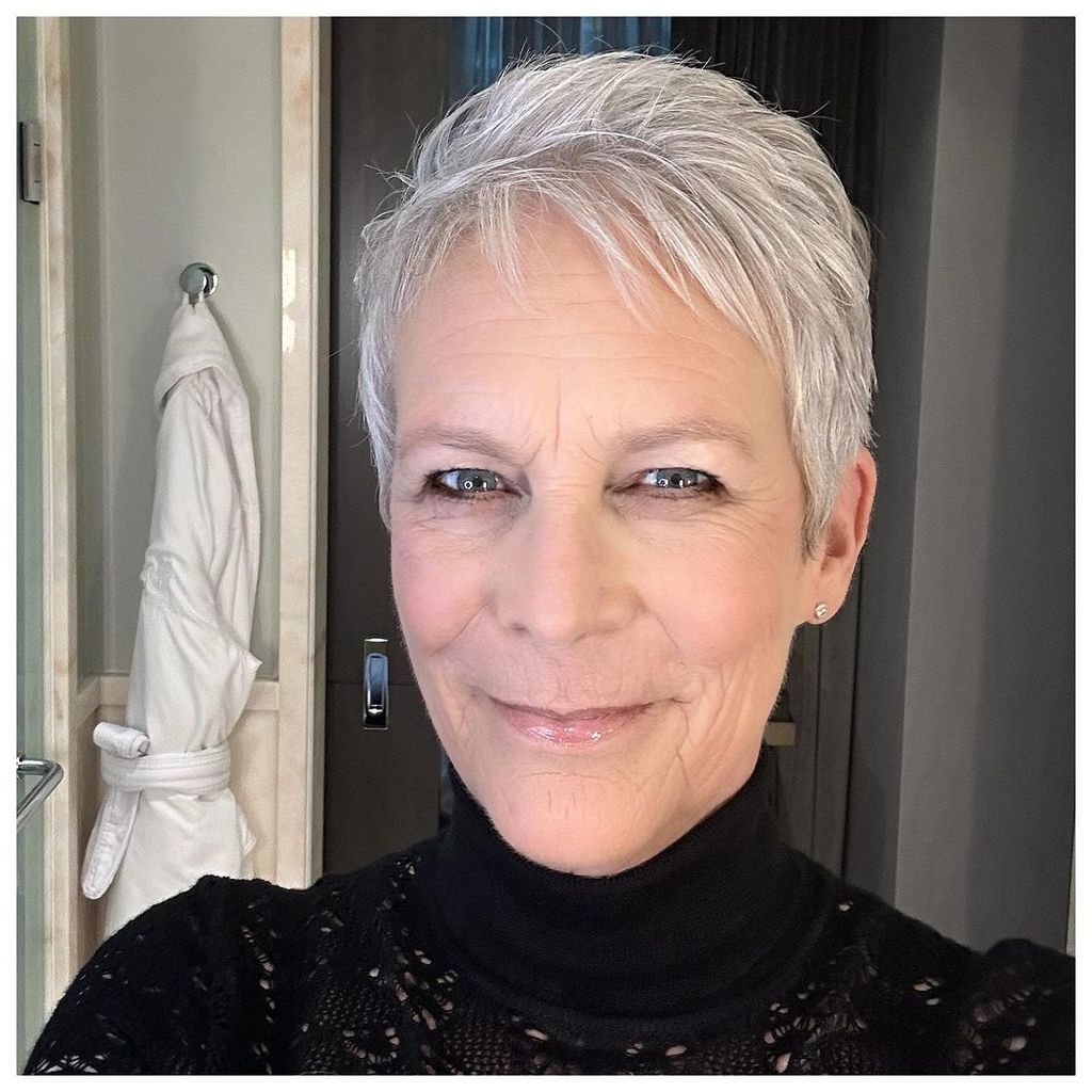 Textured Platinum Gray Pixie Crop Textured Platinum Gray Pixie Crop β Winter Hair Colors for Gray Hair