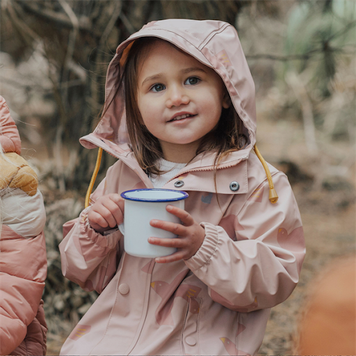 Pink Bird-Patterned Rain Jacket for Outdoor Adventures Pink Bird-Patterned Rain Jacket for Outdoor Adventures β Winter Outfits for Kids