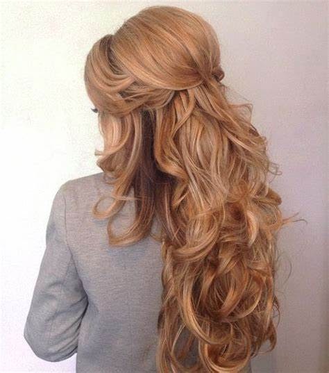 Half-Up With Voluminous Curls Half-Up With Voluminous Curls β Winter Formal Hairstyles