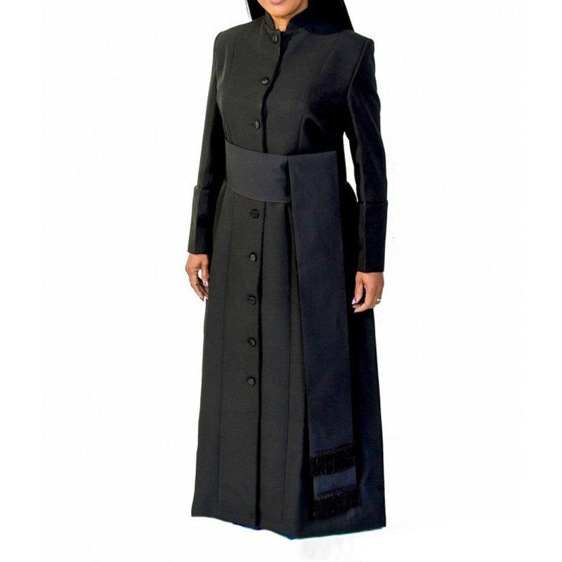 Classic Black Robe for Clergy or Church Attire — Winter Church Outfits
