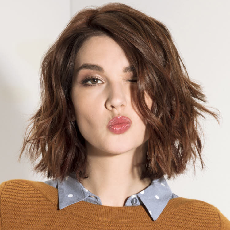 Shaggy Lob Visual Idea — Winter Haircuts for Oval Faces