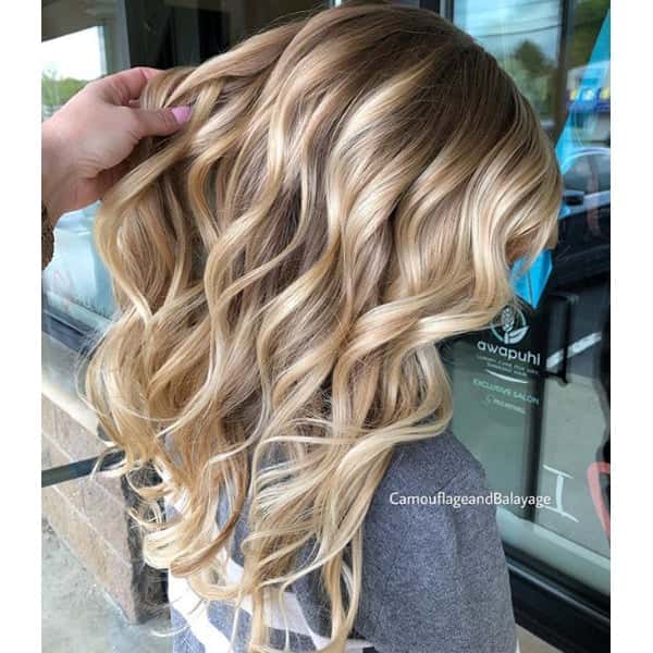 Warm Golden Blonde Balayage Warm Golden Blonde Balayage β Winter Balayage
