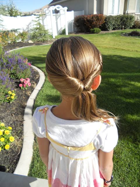 Low Twisted Bun With Tail Low Twisted Bun With Tail β Winter Hairstyles for Kids