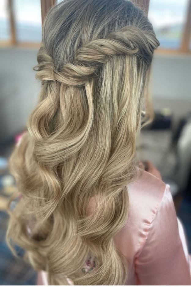 Layers Visual Idea — Winter Half Up Half Down Hairstyles