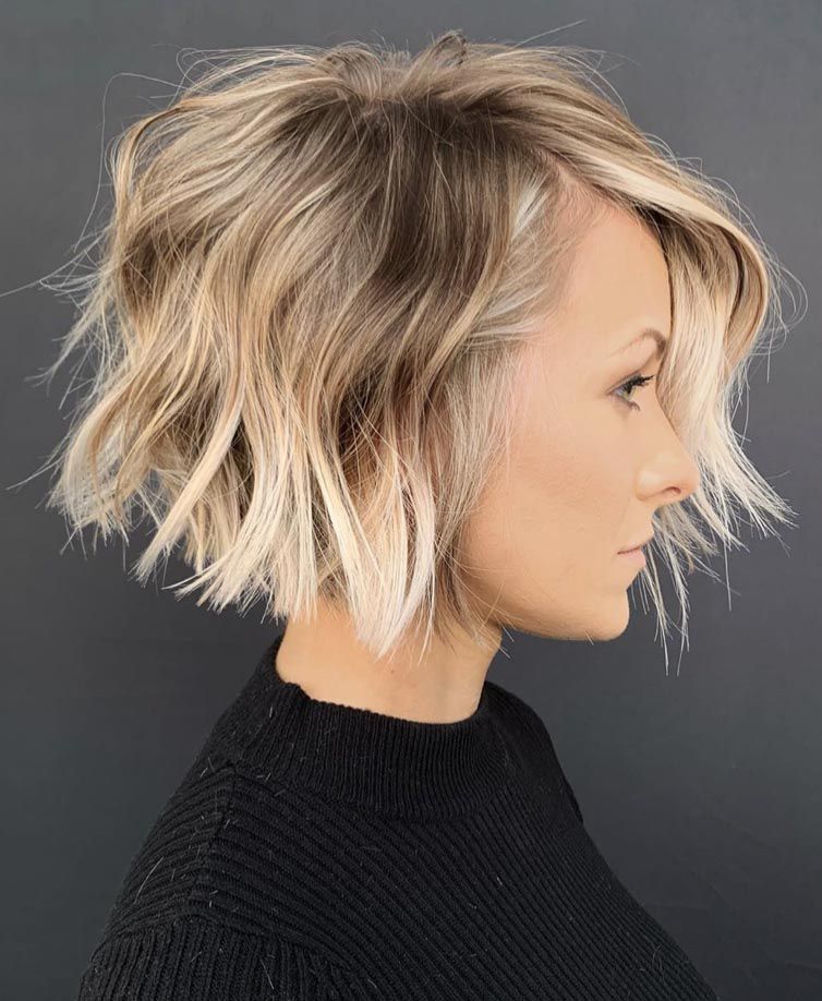 Angled Dark Brown Bob With Waves — Cute Winter Hairstyles