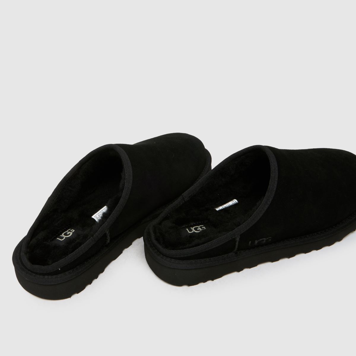 Chic Minimalism: Black Ugg Slippers with Shearling Trim Chic Minimalism: Black Ugg Slippers with Shearling Trim β Ugg Slippers Outfits