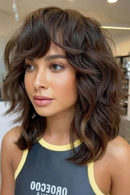 The Shag That Sculpts Round Faces The Shag That Sculpts Round Faces β Winter Haircuts for Round Faces
